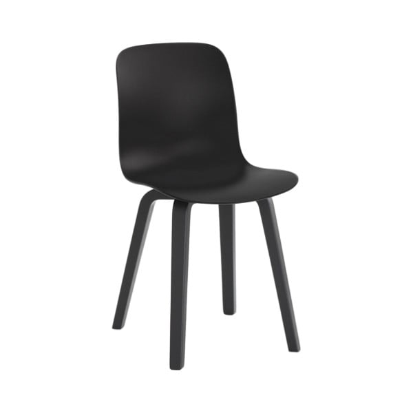 Crna blagovaonska stolica s nogama od jasenovog drveta Magis Substance