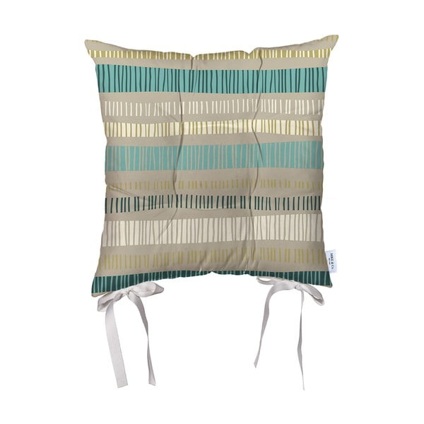 Bež jastuk za stolicu od mikrovlakana Mike & Co. New York Jungle, 43 x 43 cm