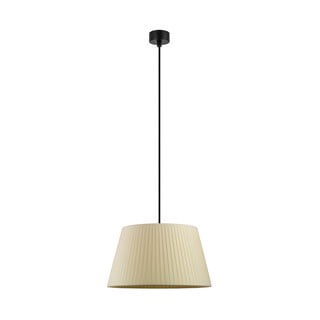 Bež viseća svjetiljka s crnim kablom Sotto Luce Kami, ⌀ 36 cm