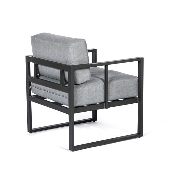 Set grafitno sivih vrtnih stolica Bellisima i crnog stola Loris, ø 35 cm-image-3