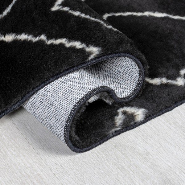 Crni perivi tepih 160x230 cm Imran – Flair Rugs-image-2