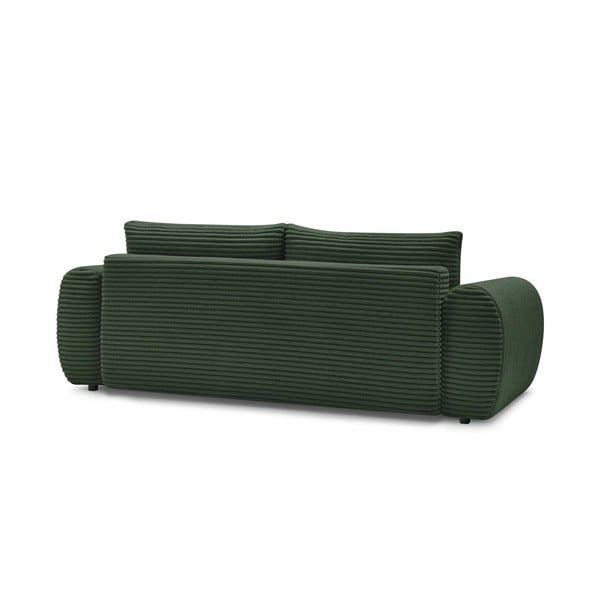 Tamno zelena sklopiva sofa od samta 257 cm Lucien – Bobochic Paris-image-4
