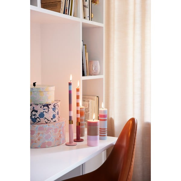 Narančasto-siva svijeća Bahne & CO, vrijeme gorenja 8 h-image-3