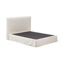 Bijeli tapecirani bračni krevet 160x200 cm Jaira – Kave Home