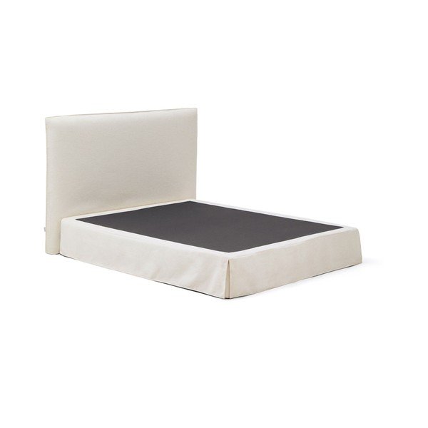 Bijeli tapecirani bračni krevet 160x200 cm Jaira – Kave Home