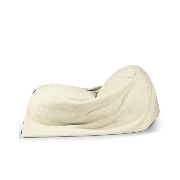 Svijetlo siva vreća za sjedenje od bouclé tkanine Cocoon 120 – SLOWDOWN-image-4