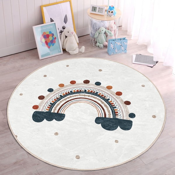 Krem dječji tepih ø 80 cm Comfort – Mila Home-image-2