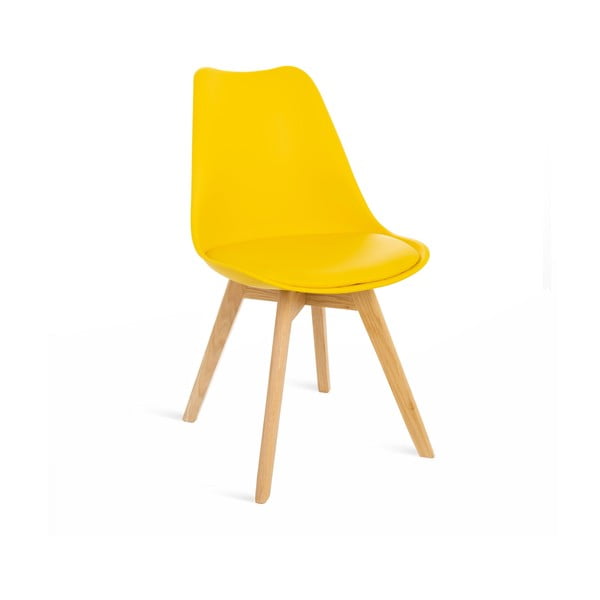 Set od dvije žute stolice s nogama od bukovine Bonami Essentials Retro