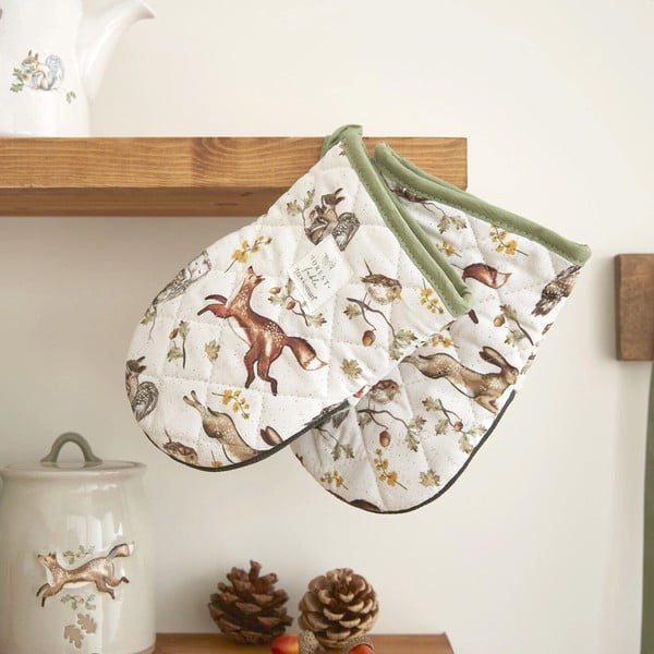 Pamučne kuhinjske rukavice u setu 2 kom Forest Fable – Cooksmart ®-image-1