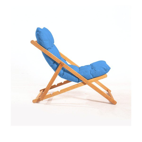 Plava/u prirodnoj boji vrtna garnitura od masivne bukve za 2 osobe – Floriane Garden-image-2