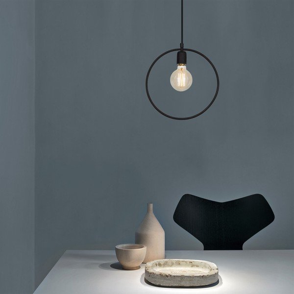 Crna viseća svjetiljka Geonni – Opviq lights-image-3