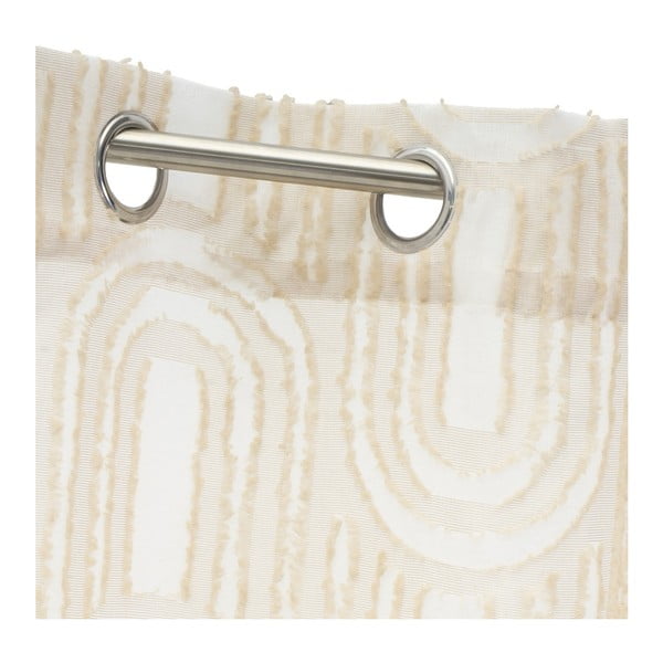 Bež prozirna zavjesa 140x260 cm Relief Arch – Casa Selección-image-4