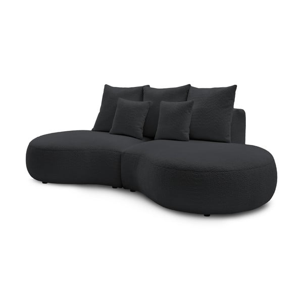 Tamno siva sofa od bouclé tkanine 260 cm Saint-Germain – Bobochic Paris-image-3