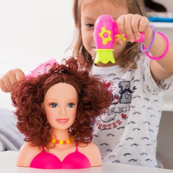 Dječja posuda za češljanje s InnovaGoods Doll For Hairstyling priborom