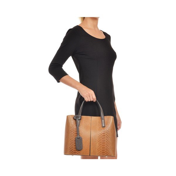 Konjak smeđa kožna torba Robert M Muriell-image-2