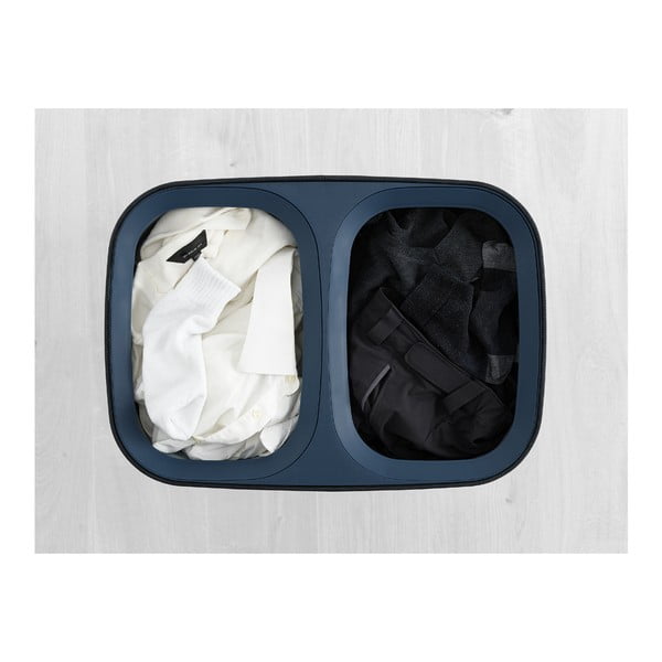 Antracitno siva tekstilna/plastična košara za rublje 2x45 l Tota – Joseph Joseph-image-4