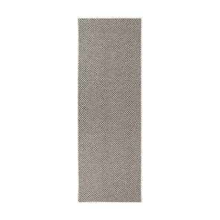 Bež-crna tepih staza pogodna za eksterijer Narma Diby, 70 x 350 cm