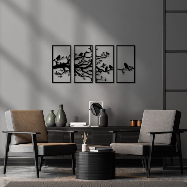 Metalni zidni ukras 34x70 cm Branch - Wallity-image-2