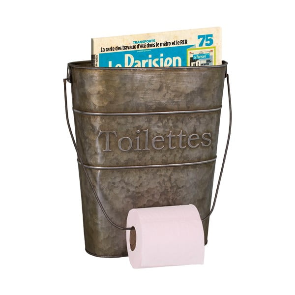 Sivi metalni držač toaletnog papira – Antic Line