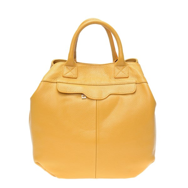 Žuta kožna torbica Isabella Rhea