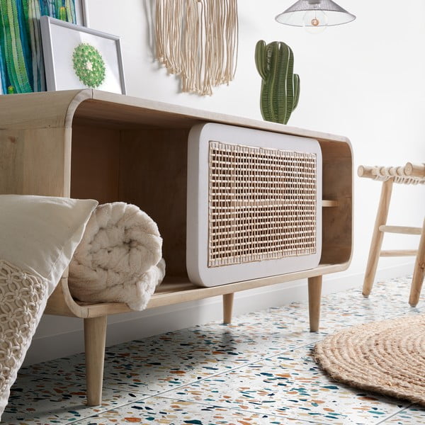 Stoliva od tikovine sa sjedištem od pamučnog užeta Kave Home Eclipse-image-2