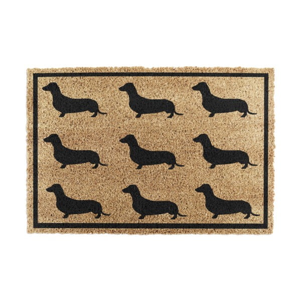 Otirač od kokosovih vlakana 40x60 cm Dachshund – Artsy Doormats