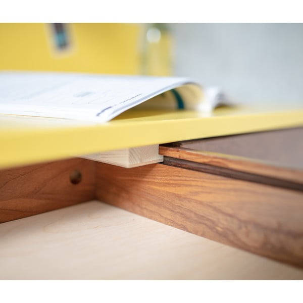 Sivi radni stol s podnožjem od jasena Ragaba Luka Oak, duljina 85 cm-image-3