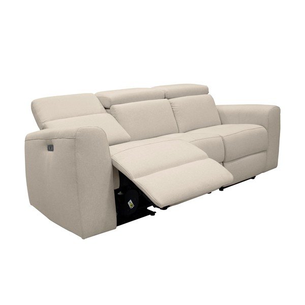 Bijela sofa od imitacije kože 216 cm Capena – Støraa-image-1