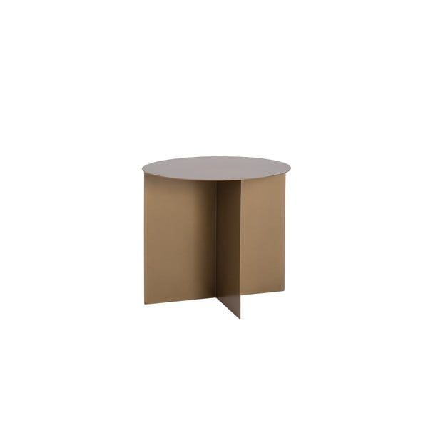Konferencijski metalni stol u zlatnoj boji Custom Form Oli, ⌀ 50 cm