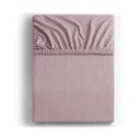 Prljavo roza plahta s gumom od jeseya 90x200 cm Amber – Restilo