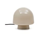 Stolna lampa sivo-bež sa staklenim sjenilom (visina 20 cm) Reig – Kave Home