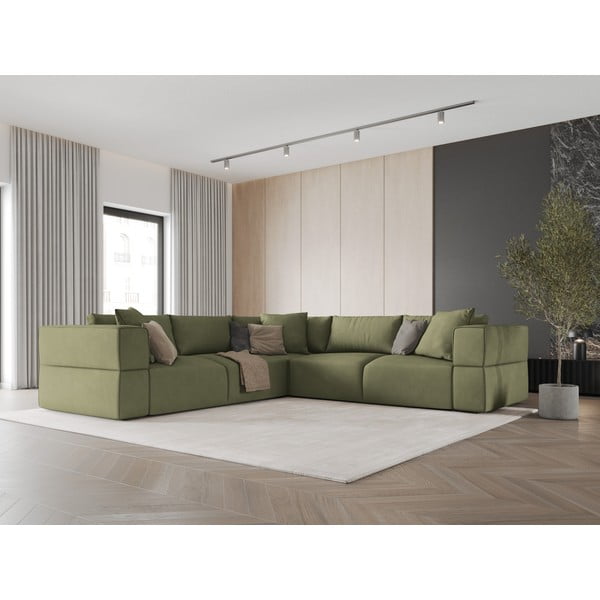 Svijetlo zelena kutna garnitura (promjenjiva) Esther – Milo Casa-image-1