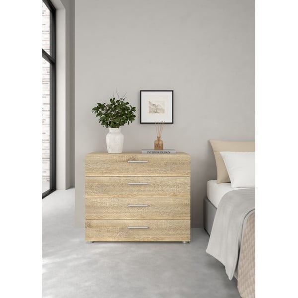 Komoda u dekoru hrasta Tvilum Pepe, 80 x 68 cm-image-1