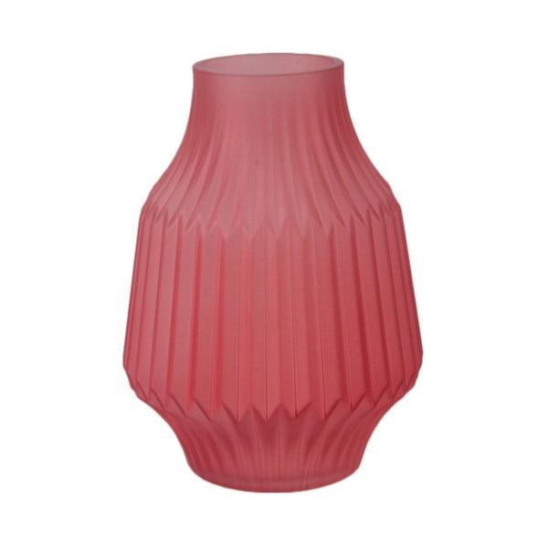 Ružičasta staklena vaza PT LIVING, ø 13,5 cm