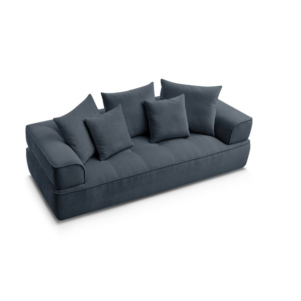 Tamno plava sofa od šenila 237 cm Whesley – Bobochic Paris-image-4