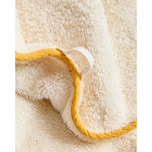 Žuti /bijeli pamučan ručnik od frotira 50x90 cm Sedora – Kave Home-image-4