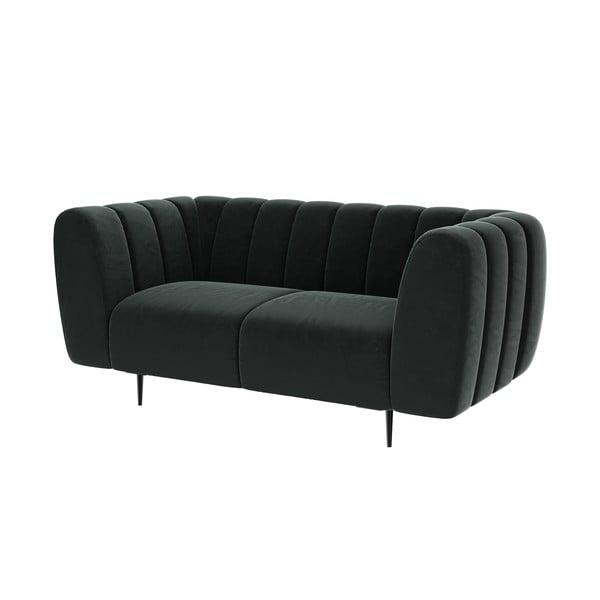 Tamnosiva baršunasta sofa Ghado Shel, 170 cm-image-2