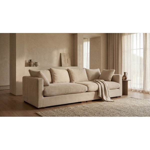 Bež sofa od samta 266 cm Comfy – Scandic-image-1