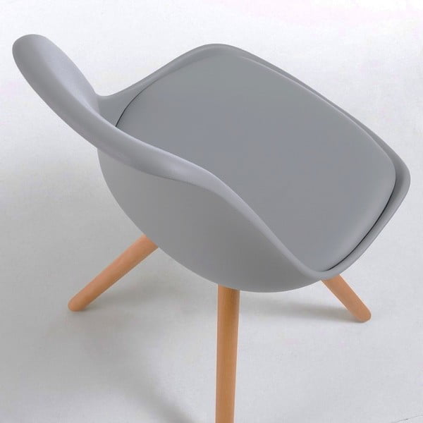 Siva stolica s bukovim nogama Bonami Essentials Lumos-image-2