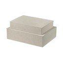 Bež kutije za pohranu u setu  2 kom s poklopcem od imitacije kože 40x30x11 cm Sahla – Blomus