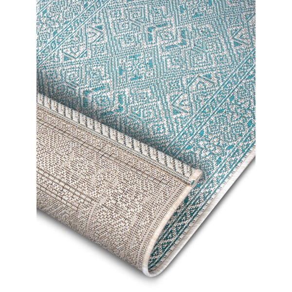 Tirkizno-bež vanjska staza NORTHRUGS Cuadrado, 70 x 300 cm-image-4