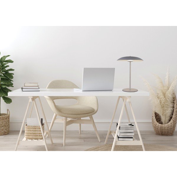 Bijela LED stolna lampa s metalnim sjenilom (visina 41 cm) Lund – Candellux Lighting-image-2