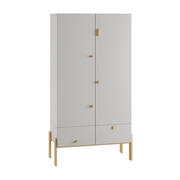 Svijetlo siva niska dječja komoda 100x25 cm Cube - Pinio-image-4