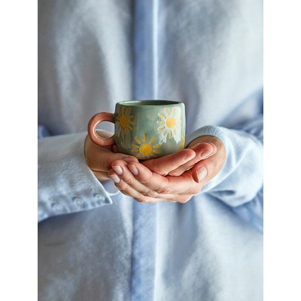 Svijetlo plava keramička dječja šalica 110 ml Nini – Bloomingville-image-4