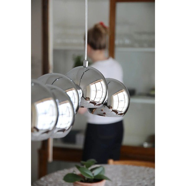 Metalna viseća svjetiljka u srebrnoj boji s metalnim sjenilom Cupolo – Markslöjd-image-2