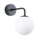 Crno-bijela zidna lampa Beam – Sollux