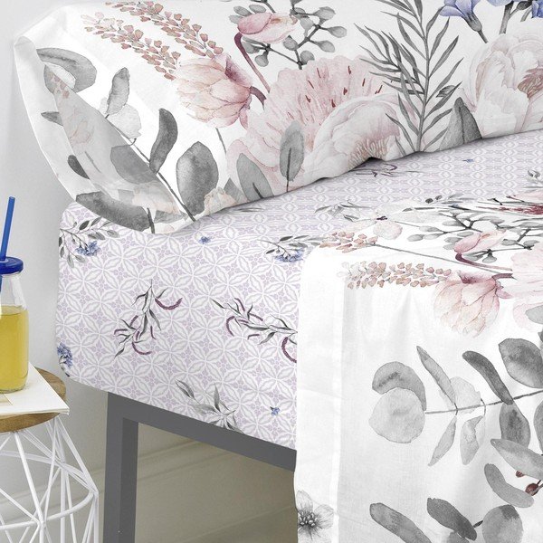 Pamučna plahta Happy Friday Basic Delicate Bouquet, 105 x 200 cm-image-4