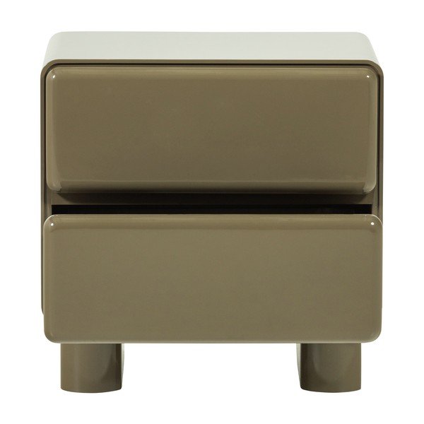 Zeleni noćni ormarić u sjajnom dekoru Lustra – WOOOD-image-3