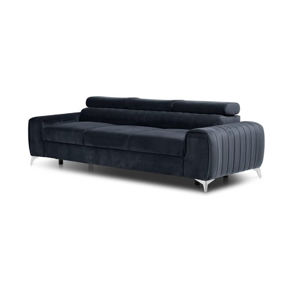 Antracitno siva baršunasti sklopiva sofa 261 cm Laurence – ELTAP-image-2