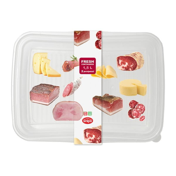 Set s dvije kutije za namirnice Snips Classic 1,5 l-image-1